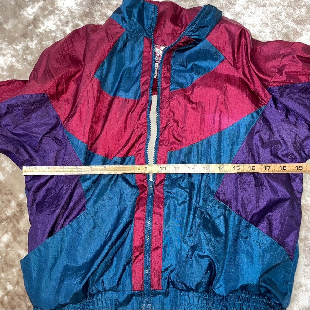 80's/90's Nylon vintage zip up windbreaker, fits woman xs - Picture 7 of 7
